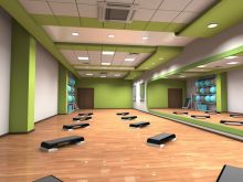 Комната для занятия фитнесом в офисе г. Москва