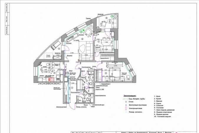 Дизайн и ремонт 3-х комнатной квартиры S=105,6 м2 г. Москва